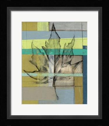 Framed Woven Leaf I Print