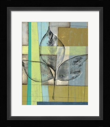 Framed Woven Leaf II Print