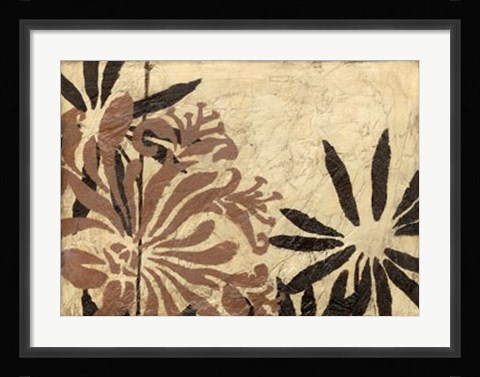 Framed Tawny Floral II Print
