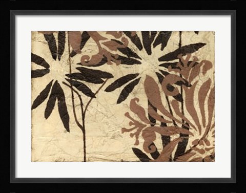 Framed Tawny Floral IV Print