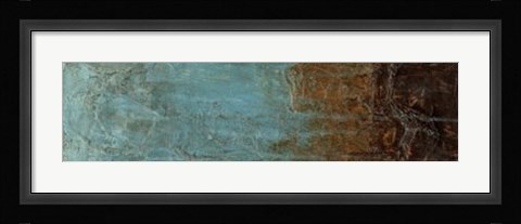 Framed Oxidized Copper V Print