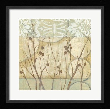 Framed Willow and Lace I Print