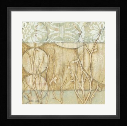 Framed Willow and Lace II Print