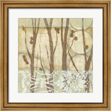 Framed Willow and Lace III Print