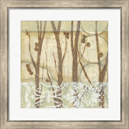 Framed Willow and Lace III Print