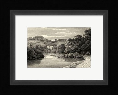 Framed View of Beaumont Lodge Print
