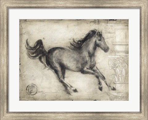 Framed Roman Horse I Print