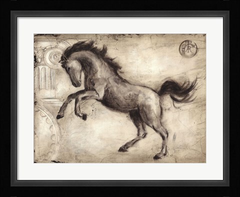 Framed Roman Horse II Print