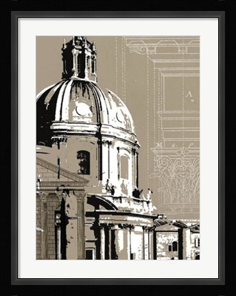 Framed Aesthetic Design II Print