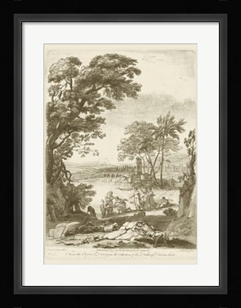 Framed Pastoral View I Print