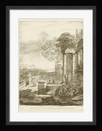 Framed Pastoral View II Print