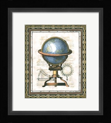 Framed Traditional Globe II Print