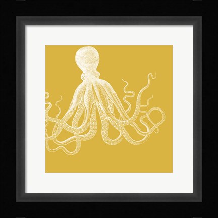 Framed Saturated Sealife I Print