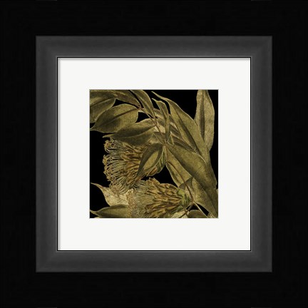 Framed Tranquil Tropical Leaves VI Print