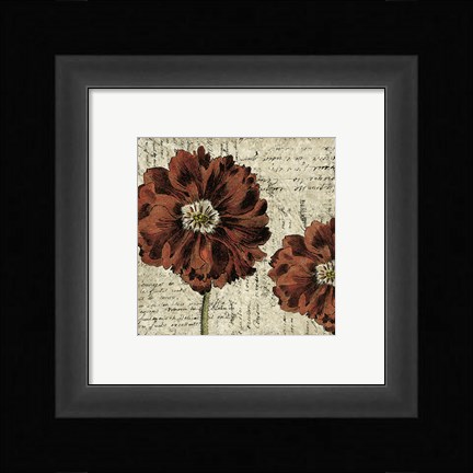Framed Vintage Composition II Print