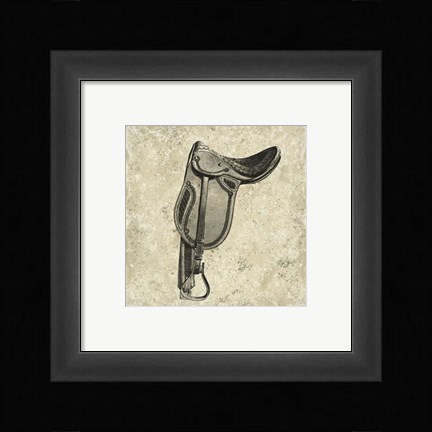 Framed Antique Saddle II Print