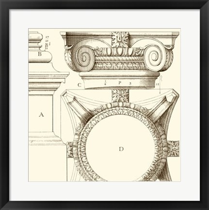 Framed Corinthian Detail IV Print