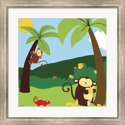 Framed Jungle Jamboree II Print