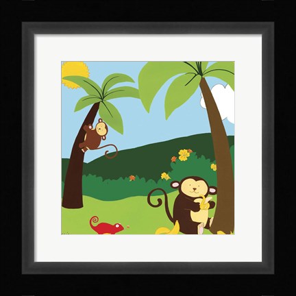 Framed Jungle Jamboree II Print