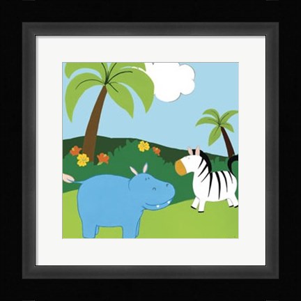 Framed Jungle Jamboree III Print