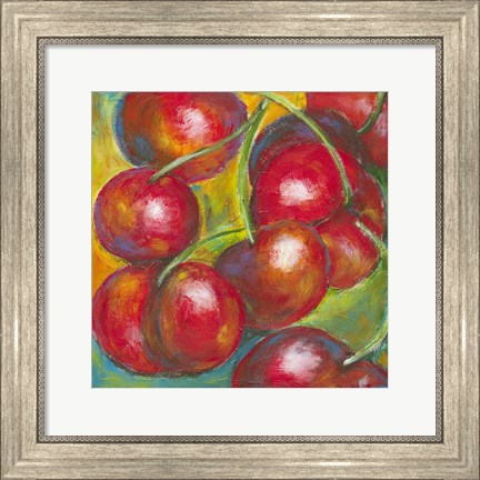 Framed Abstract Fruits III Print