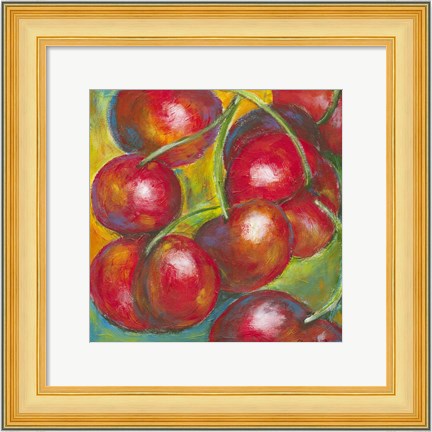 Framed Abstract Fruits III Print