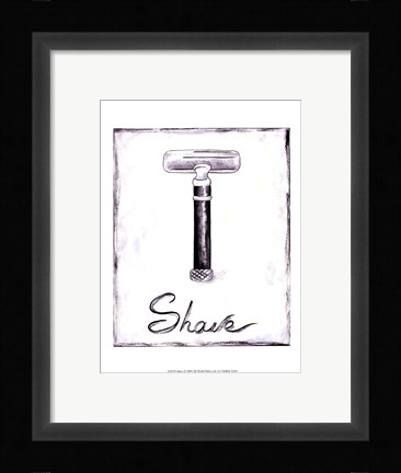 Framed Shave Print