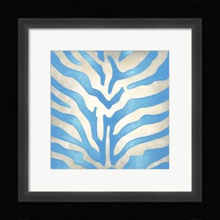 Framed Vibrant Zebra II Print