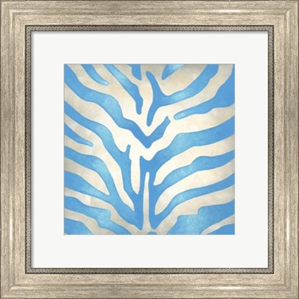 Framed Vibrant Zebra II Print