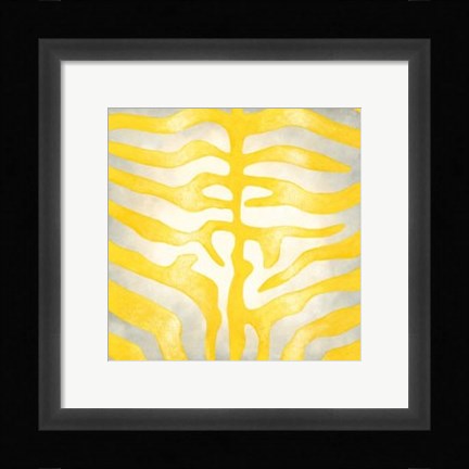 Framed Vibrant Zebra IV Print