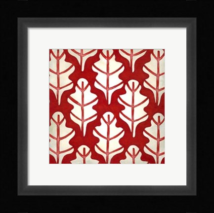 Framed Classical Leaves IV Print