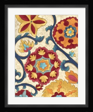 Framed Suzani Splendor I Print