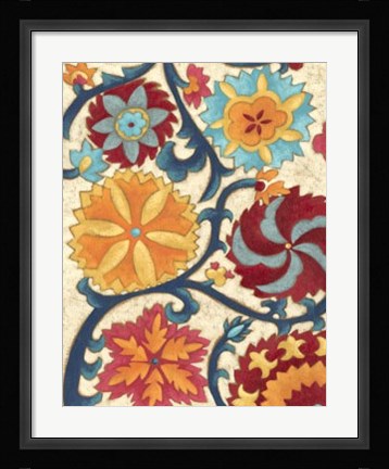 Framed Suzani Splendor II Print