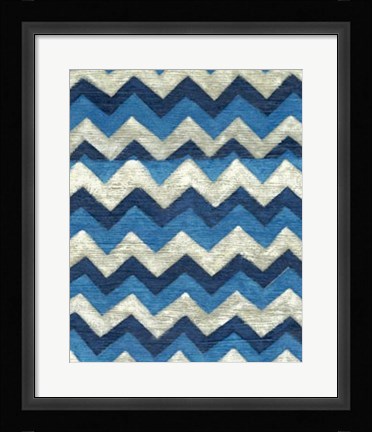 Framed Silk Road Ikat IV Print
