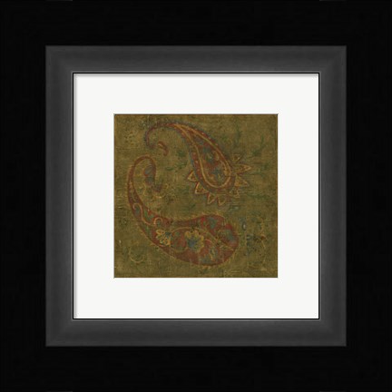 Framed Old World Paisley I Print