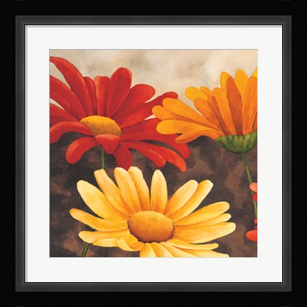 Framed Margherite Variopinte I Print