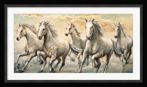 Framed Wild Horses Print