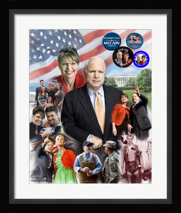 Framed Mavericks: John McCain &amp; Sarah Palin Print