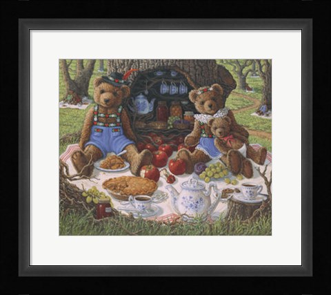 Framed Bentley's Family Picnic Print