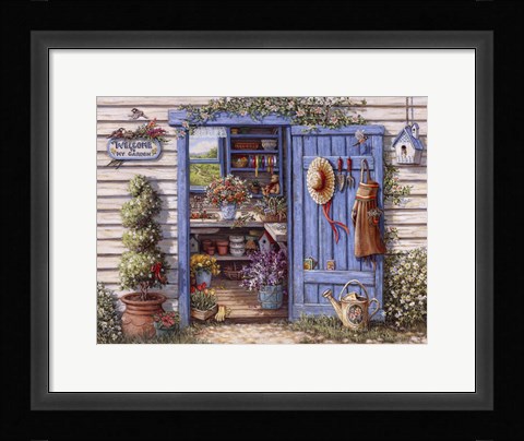 Framed Welcome To My Garden Print