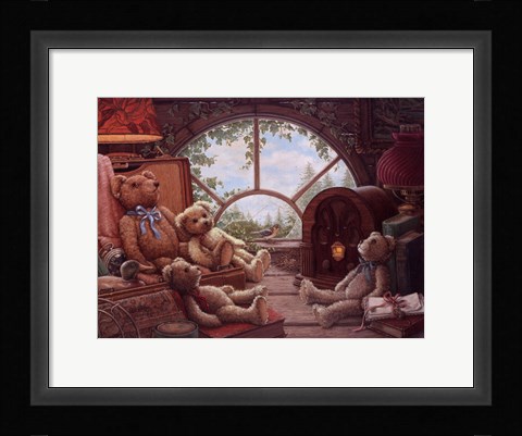 Framed Bears In The Attic Print