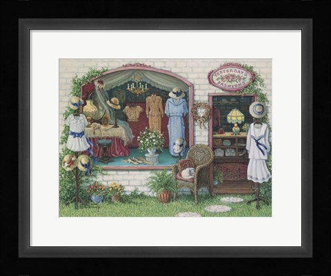 Framed Yesterday's Fashions Print