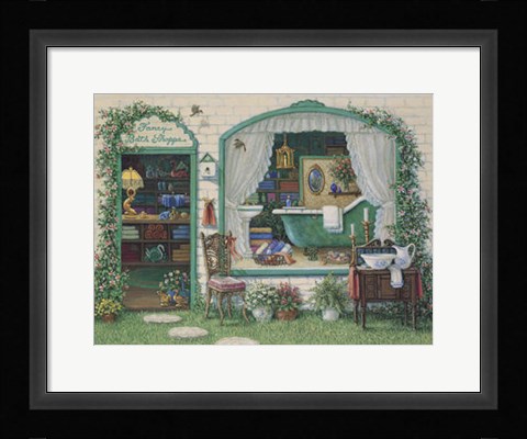 Framed Fancy Bath Shoppe Print