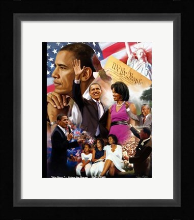 Framed Obama Inauguration: Living the Dream Print