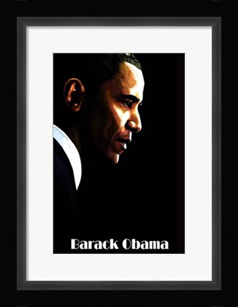 Framed Barack Obama Print