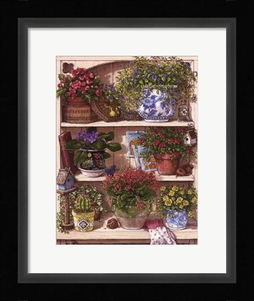 Framed Flower Cupboard Print