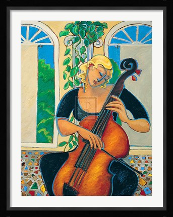 Framed Yellow Cello Print