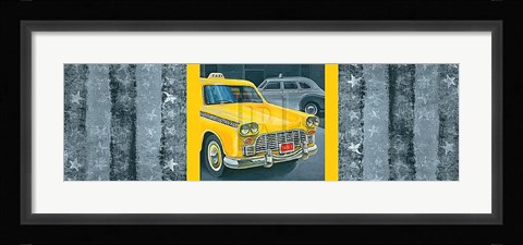 Framed Transporter Collage I Print