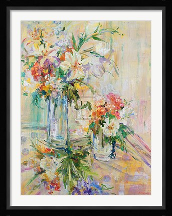 Framed White Still Life Print