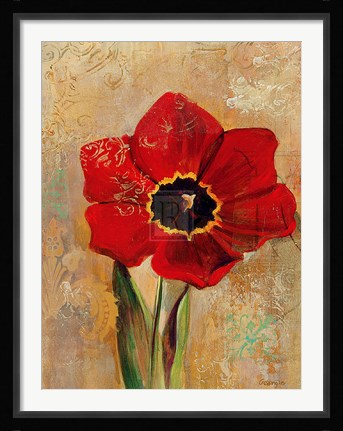 Framed Floral Promices V Print